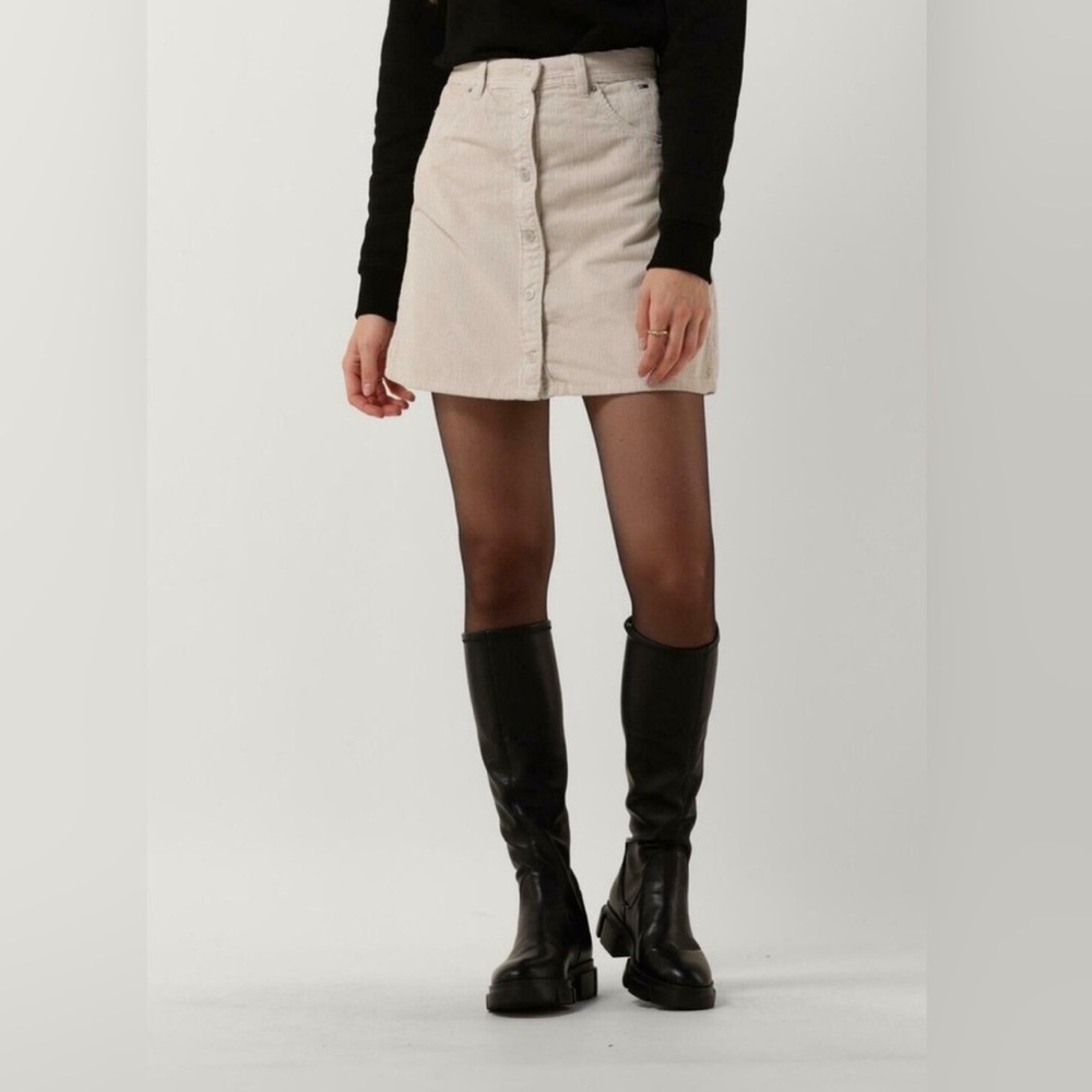 Tommy Hilfiger Cream Corduroy Skirt Size XL